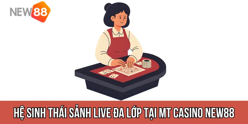 Hệ sinh thái sảnh live đa lớp tại mt casino new88